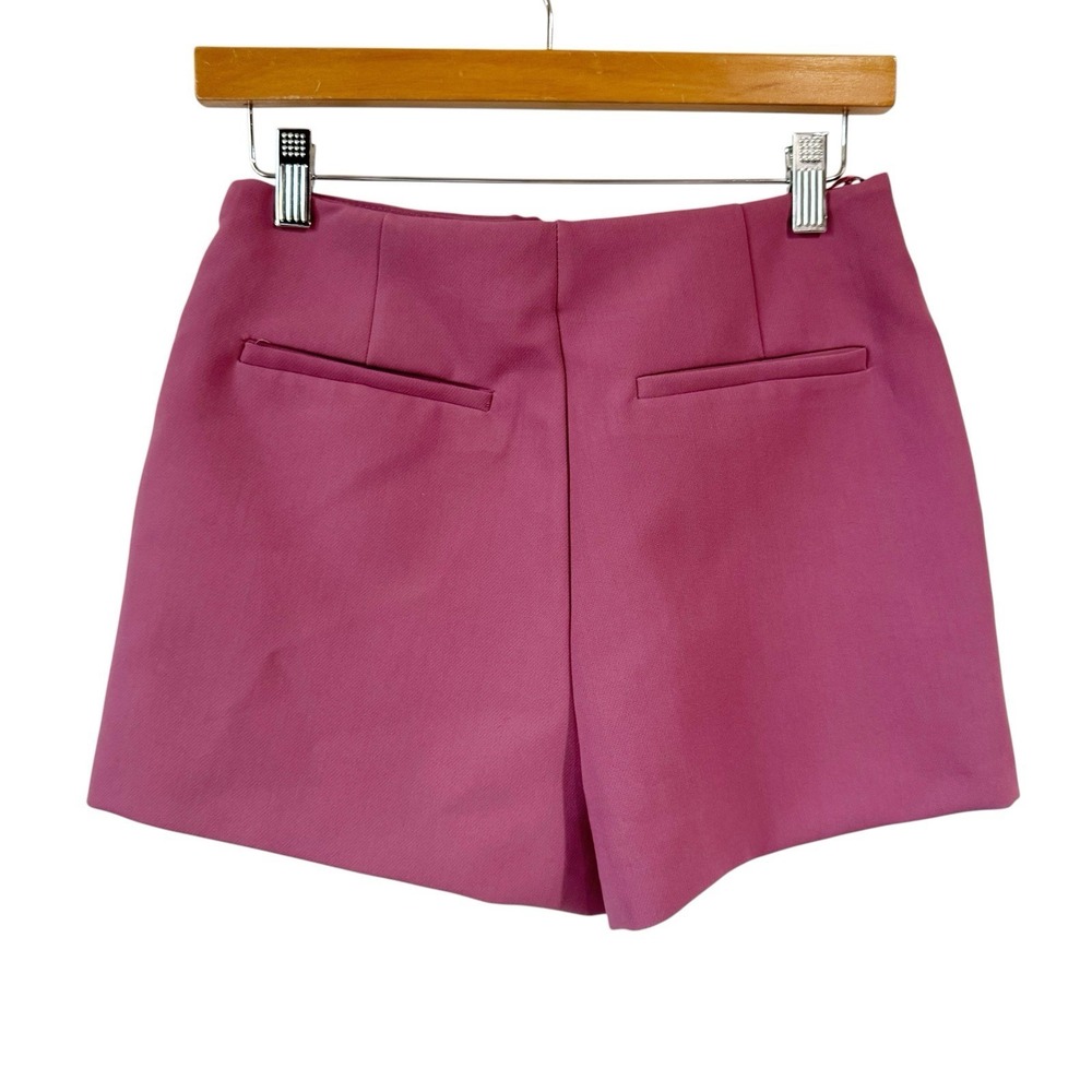 Zara Women Small Purple Asymmetrical Faux Wrap Skort - Picture 2 of 6